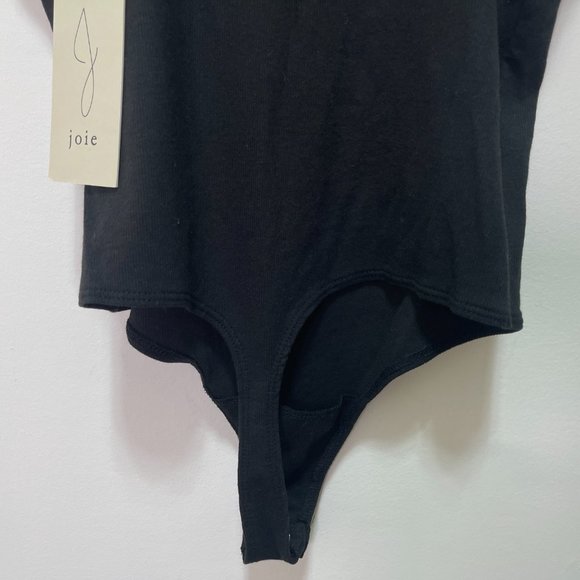 NWT Joie Ribbed Tank Bodysuit High Crew Neck sz L - Picture 9 of 9